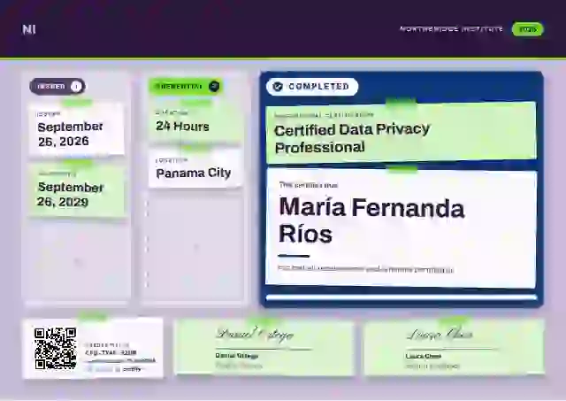 Plantilla de certificado Kanban Board Azure No Tick Badges de certificación profesional