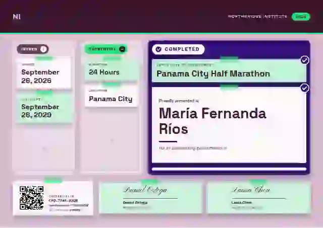 Kanban Board Violet Straight Cards sports certificate template