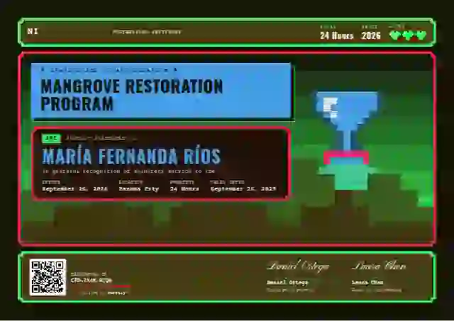 Pixel Arcade Azure No Stars volunteer appreciation certificate template