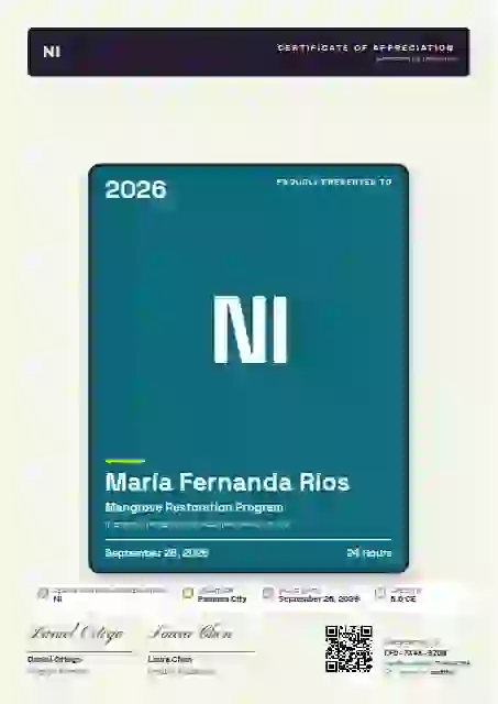 Periodic Tile Cerulean No Neighbour Tiles volunteer appreciation certificate template