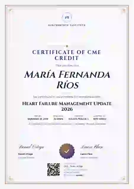 Portrait Classic Indigo healthcare and cme certificate template