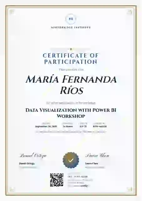 Portrait Classic Slate webinar and workshop certificate template