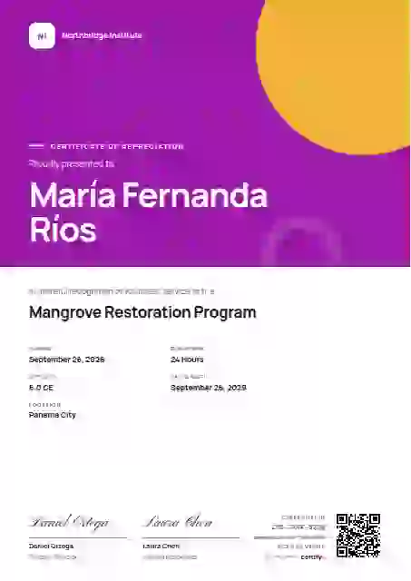 Portrait Modern Plum volunteer appreciation certificate template