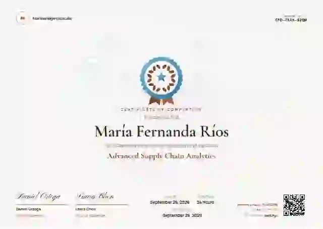 Medallion Copper course completion certificate template