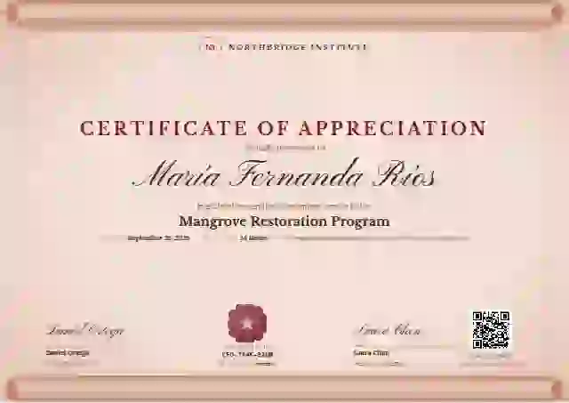 Scroll Parchment Rose volunteer appreciation certificate template