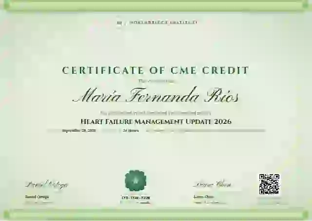 Scroll Parchment Sage healthcare and cme certificate template