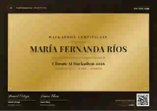 Plantilla de certificado Award Plaque Brass de hackatón