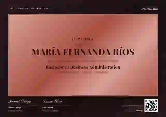 Award Plaque Rose Gold academic diploma certificate template