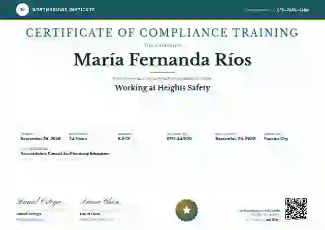 Diploma Subfields Teal compliance and safety certificate template
