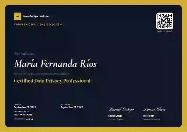 Beacon professional certification certificate template