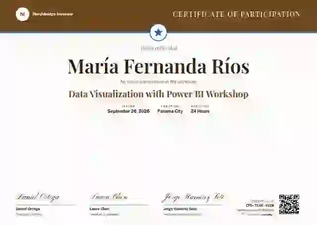 Triple Signature Saffron webinar and workshop certificate template