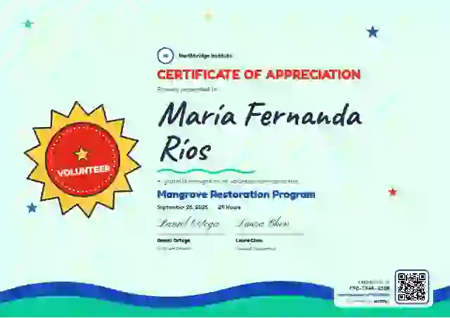 Kids Achievement Mint volunteer appreciation certificate template