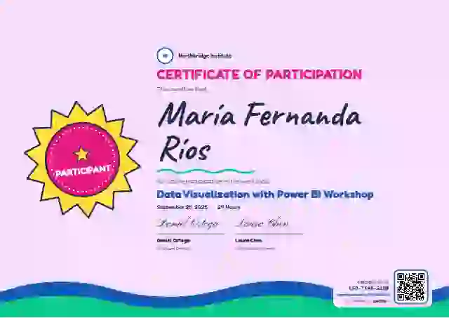 Kids Achievement Lilac webinar and workshop certificate template
