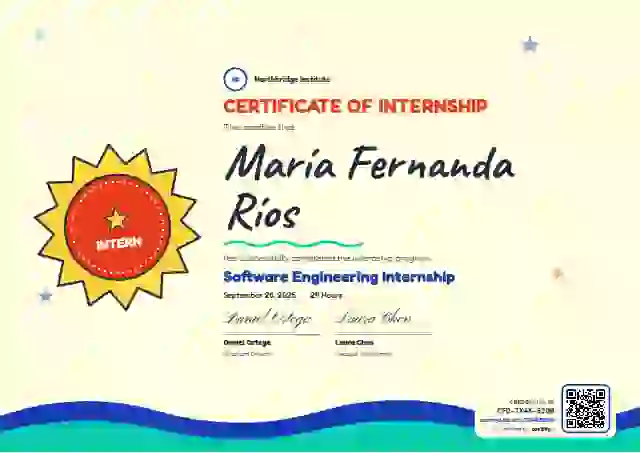Kids Achievement Lemon internship certificate template