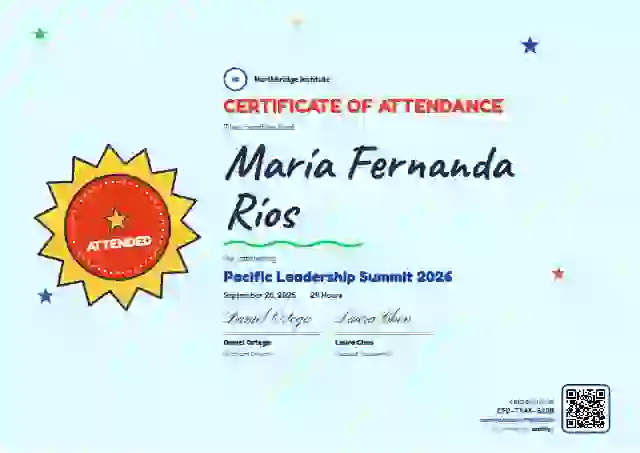 Kids Achievement Ocean event attendance certificate template