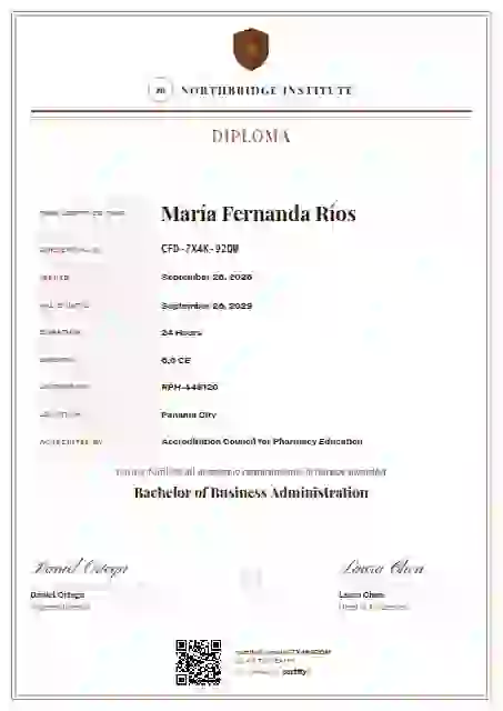 Civic Ledger Terracotta academic diploma certificate template