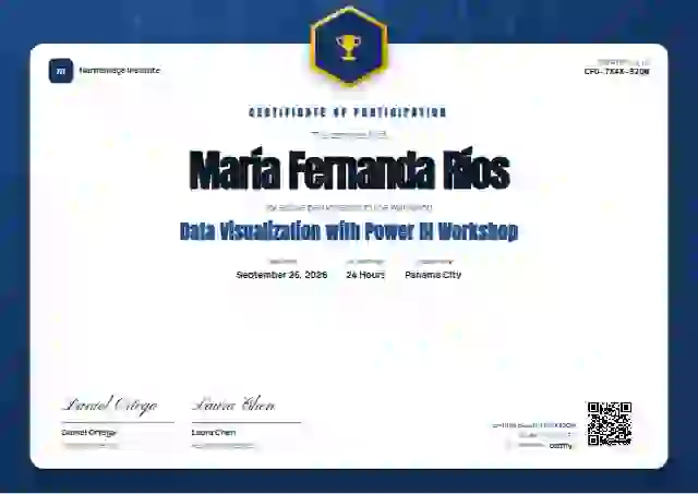 Icon Badge Slate webinar and workshop certificate template