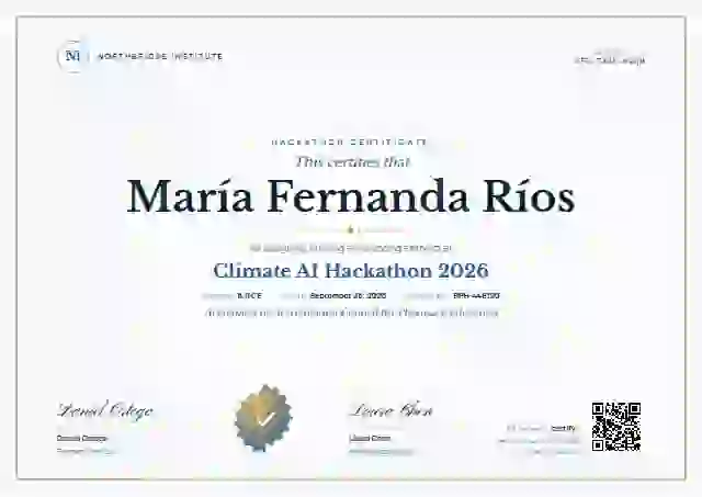 Classic Seal Slate hackathon certificate template