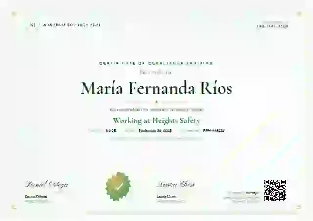 Classic Seal Forest compliance and safety certificate template