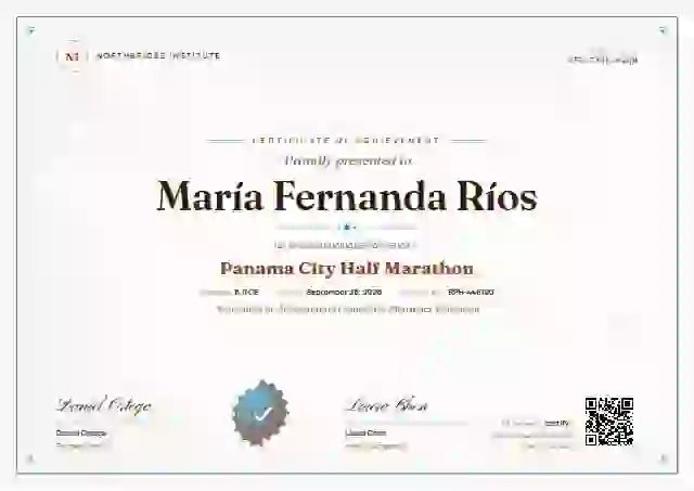 Classic Seal Copper sports certificate template