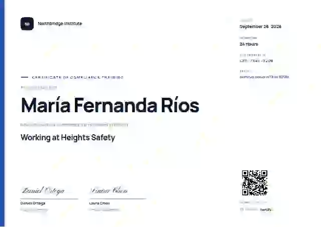 Modern Minimal Cobalt compliance and safety certificate template