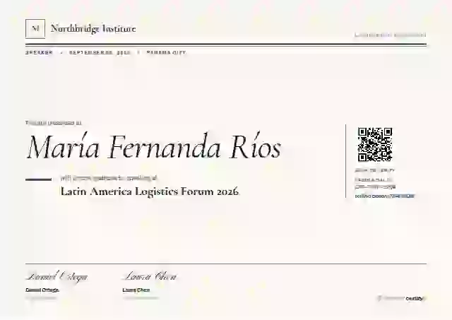 Editorial Serif Cobalt conference speaker certificate template
