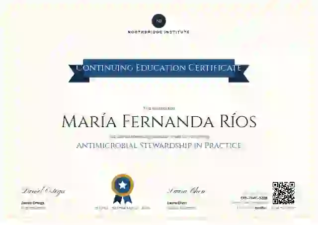 Ribbon Banner Slate continuing education certificate template