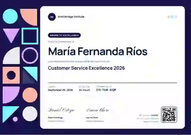 Geometric Midnight awards and achievement certificate template