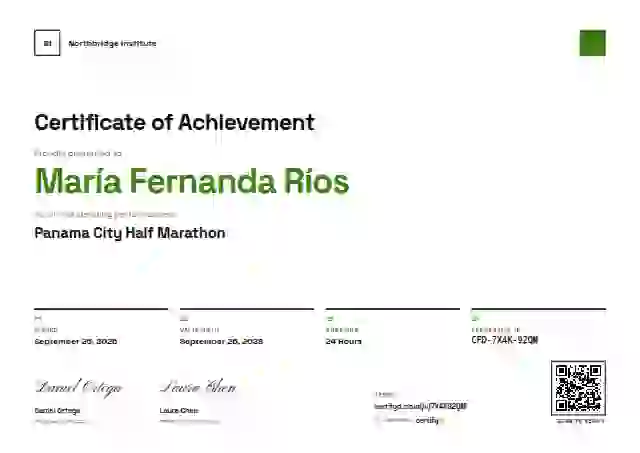 Swiss Grid Lime sports certificate template