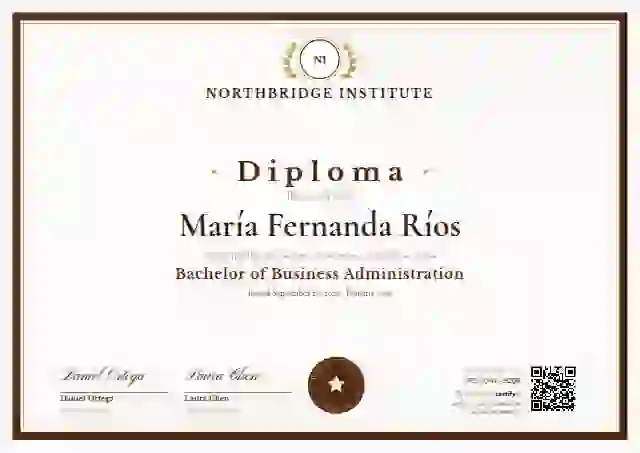 Academic Crest Burnt Orange academic diploma certificate template