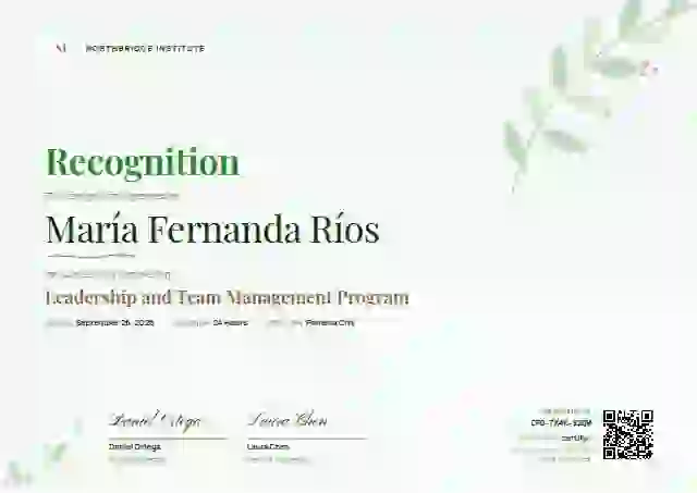 Botanical Sage latin america certificate template