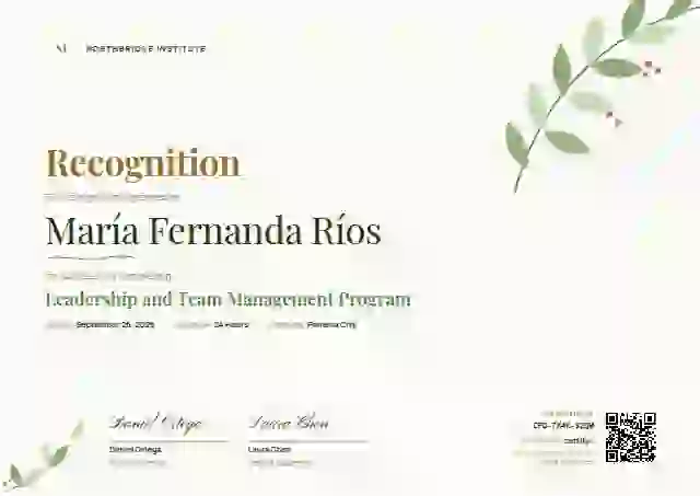 Botanical Citrus latin america certificate template