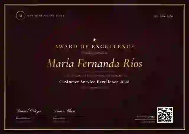 Luxury Foil Ruby Gold awards and achievement certificate template