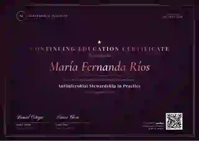 Luxury Foil Plum Rose continuing education certificate template
