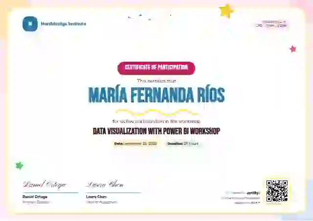 Playful Bubblegum webinar and workshop certificate template