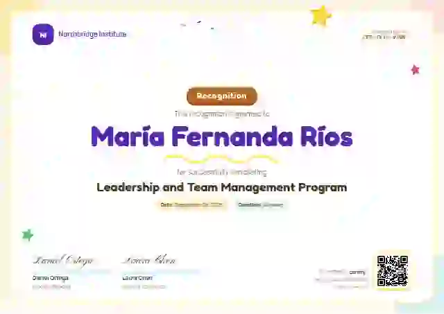 Playful Sunrise latin america certificate template