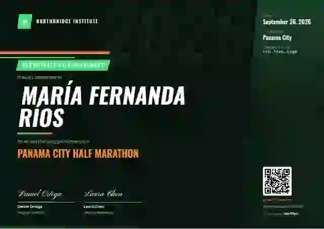 Sports Dynamic Green sports certificate template