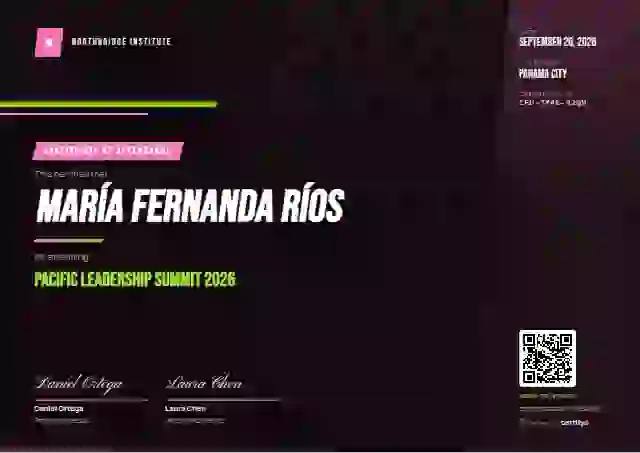 Sports Dynamic Pink event attendance certificate template