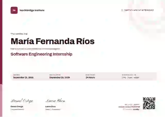 Corporate Clean Wine internship certificate template