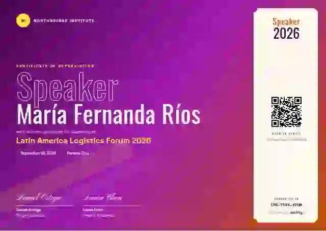 Festival Magenta conference speaker certificate template