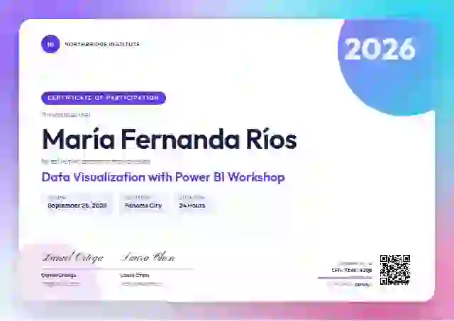 Plantilla de certificado Aurora Gradient de webinar y taller