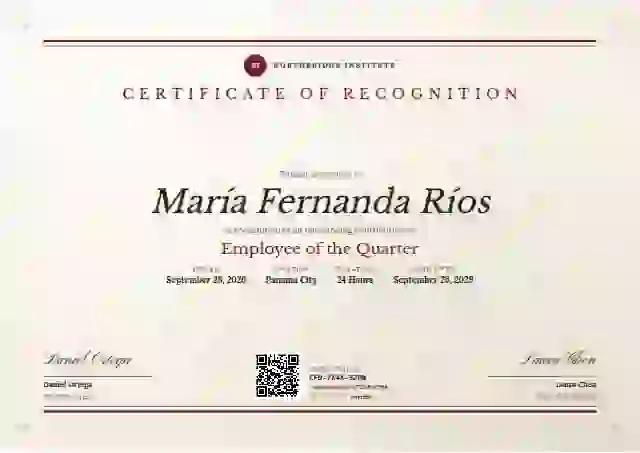 Plantilla de certificado Letterpress de reconocimiento a colaboradores