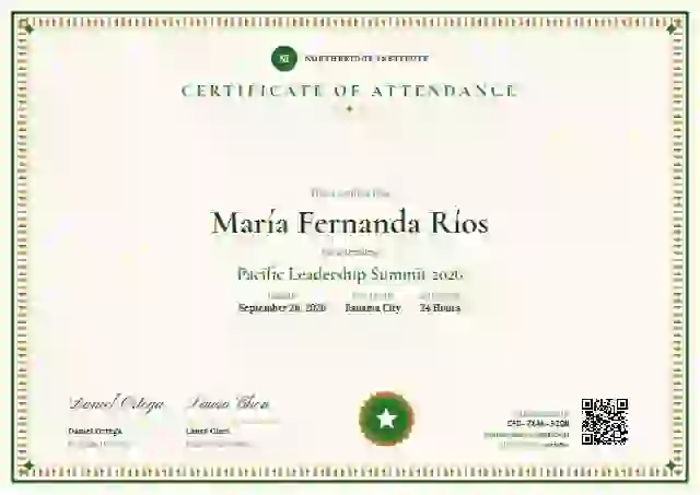 Double Frame Diploma Meadow event attendance certificate template