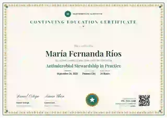 Double Frame Diploma Seafoam continuing education certificate template