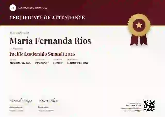 Seal Masthead Ruby event attendance certificate template