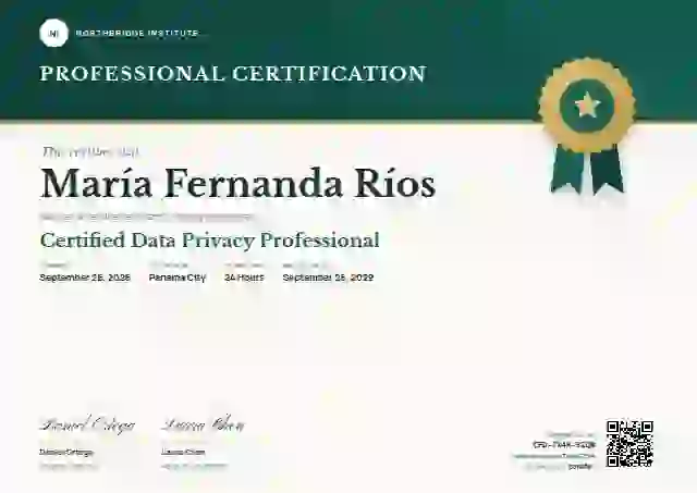 Plantilla de certificado Seal Masthead Seafoam de certificación profesional
