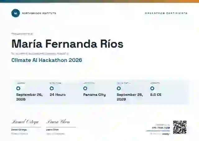 Plantilla de certificado Training Timeline Cerulean de hackatón