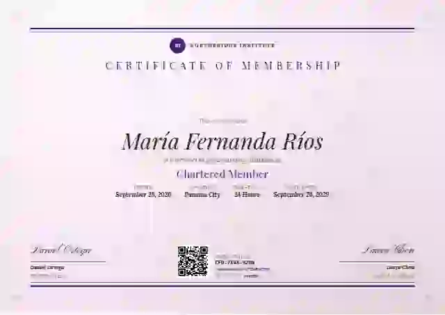 Plantilla de certificado Letterpress Violet de membresía