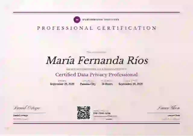 Plantilla de certificado Letterpress Fuchsia de certificación profesional