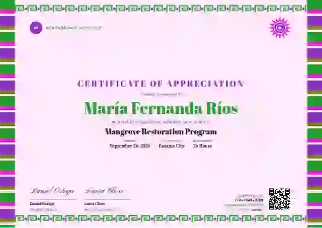 Greca Folk Meadow volunteer appreciation certificate template